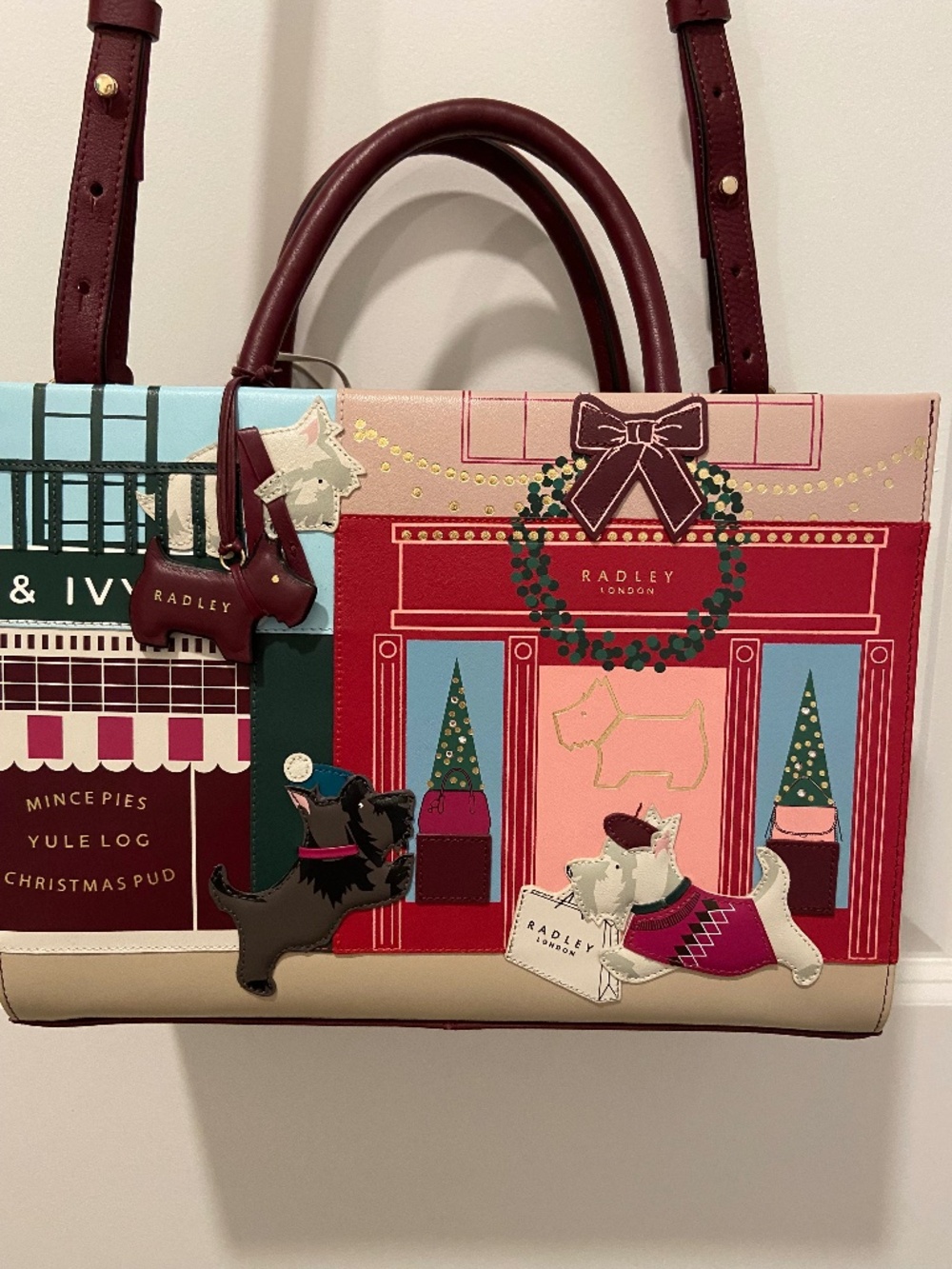 NWT Radley London Christmas Picture Bag